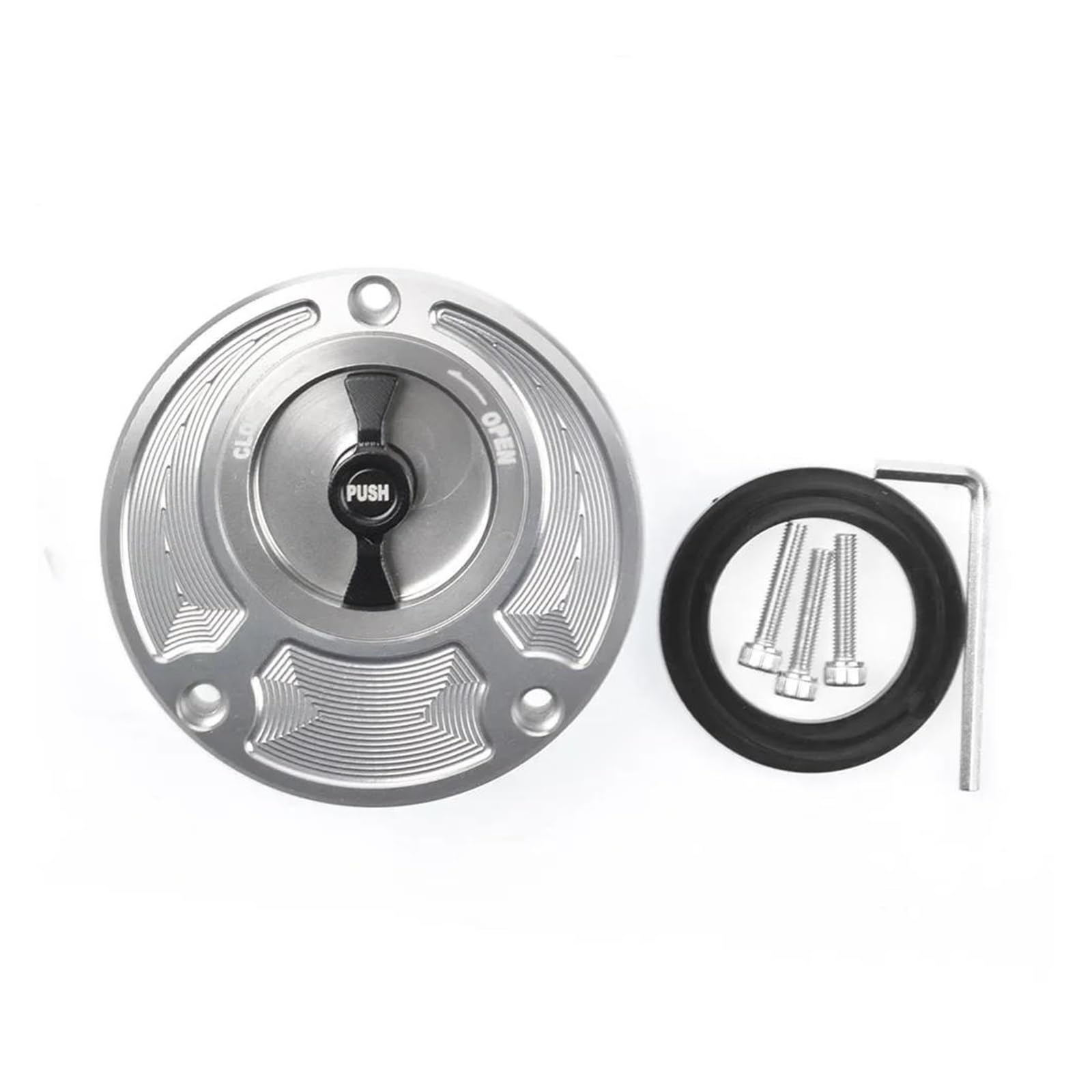 Kraftstofftankteile Für YAM&AHA MT-01 MT-03 Mt07 MT-09 MT-10 Mt125 Keyless Kraftstoff Gas Tank Kappe(Silver2) von ZTQLIJQF