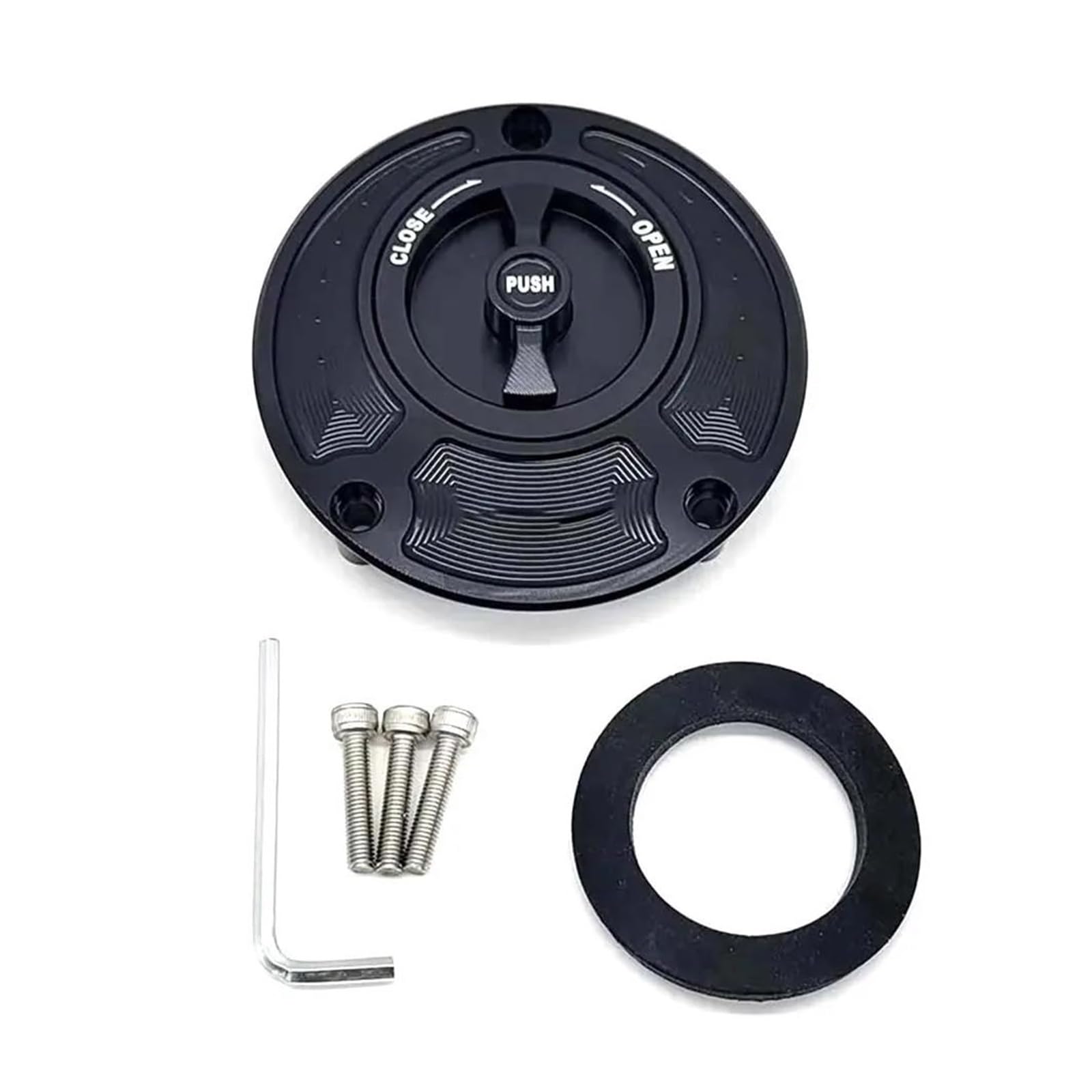 Kraftstofftankteile Für YAM&AHA MT09 MT-07/Tracer MT-09 SP MT10 MT03 FZ09 FZ07 Keyless Kraftstoff Gas Tankdeckel Abdeckung(Black) von ZTQLIJQF