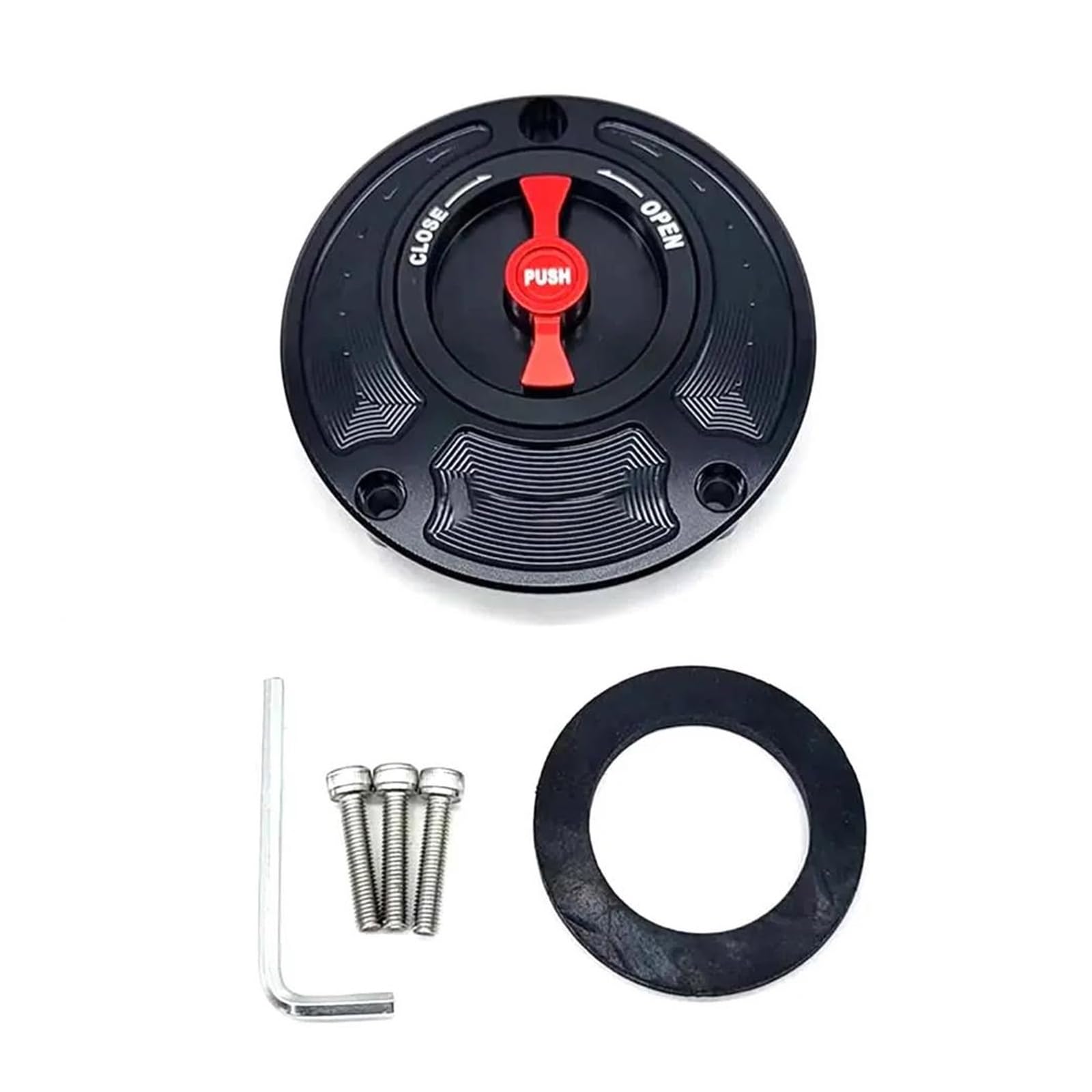 Kraftstofftankteile Für YAM&AHA MT09 MT-07/Tracer MT-09 SP MT10 MT03 FZ09 FZ07 Keyless Kraftstoff Gas Tankdeckel Abdeckung(Red) von ZTQLIJQF