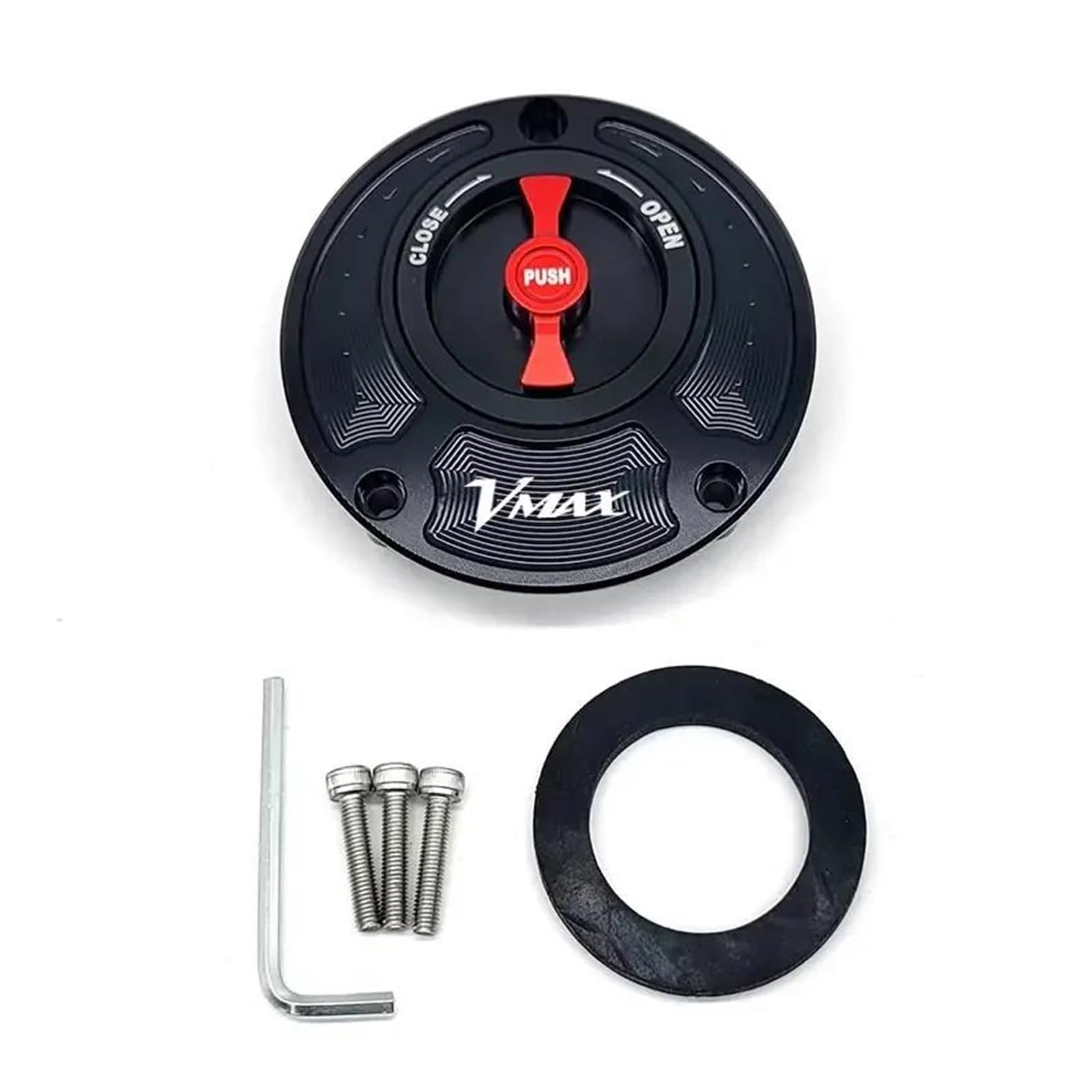 Kraftstofftankteile Für YAM&AHA V-MAX Vmax 2009-2016 Keyless Kraftstoff Gas Tank Kappe(Black2) von ZTQLIJQF