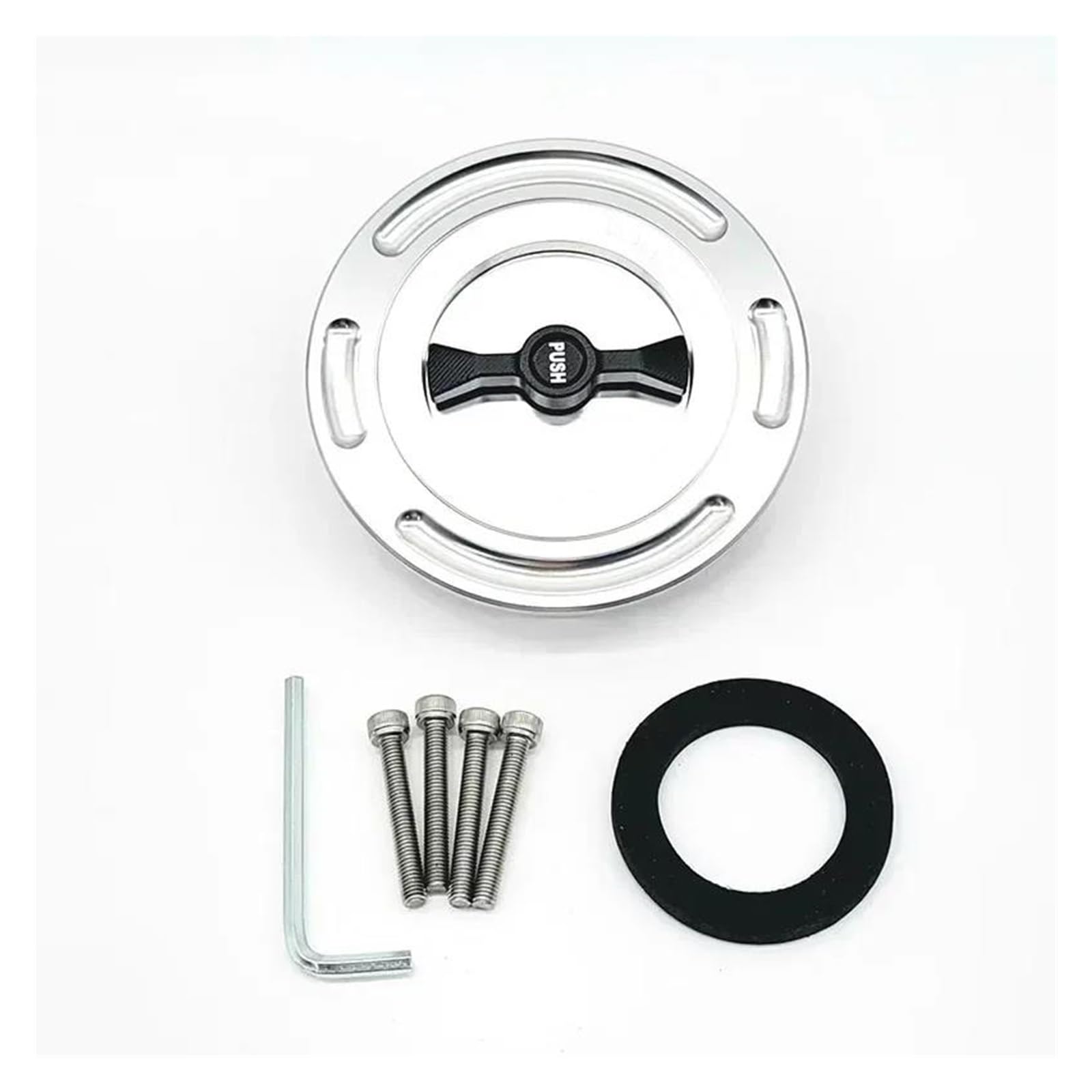 Kraftstofftankteile Für b&m R1200R F650GS F750GS R1200GS R1250GS ADV R1200RT F800R K1600GT GTL Kraftstoff Gas Tank Kappe(Silver) von ZTQLIJQF