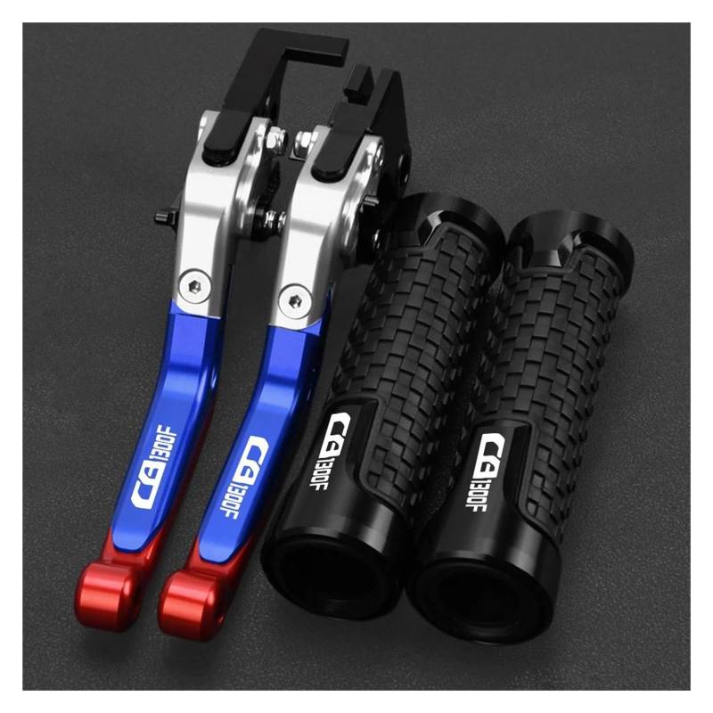 Motorrad Griffe Set FÜR H&ONDA CB1300F CB 1300 F 1300F CB1300 Motorrad Bremse Kupplung Hebel Griff Lenker Griffe Abdeckung(Blue2) von ZTQLIJQF