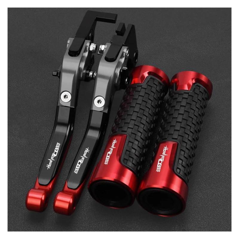 Motorrad Griffe Set Für H&ONDA CB919 Cb900f Hornet CB 900 F Motorrad Bremse Kupplung Hebel Griff Lenker Griffe Abdeckung(Red5) von ZTQLIJQF
