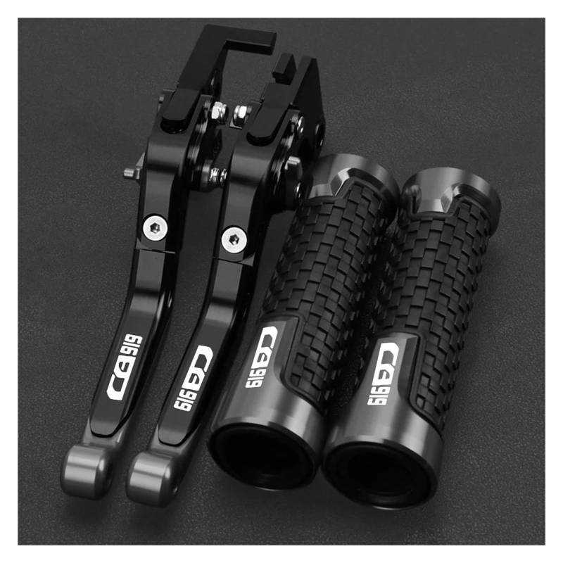 Motorrad Griffe Set Motorrad Bremse Kupplung Hebel Für H&ONDA CB919 Hornet CB 919 Griff Lenker Griffe Abdeckung(Gray) von ZTQLIJQF