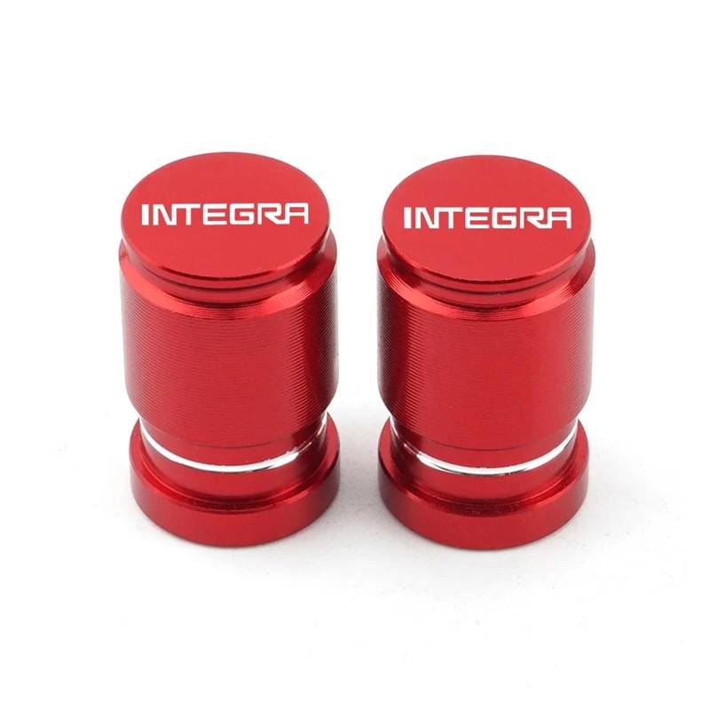 Ventilkappen Für HON&DA Integra 700 750 750S 750D DCT DC2 DC5 Motorrad Zubehör Fahrzeug Rad Reifen Ventil Stem Caps Abdeckung(Red) von ZTQLIJQF