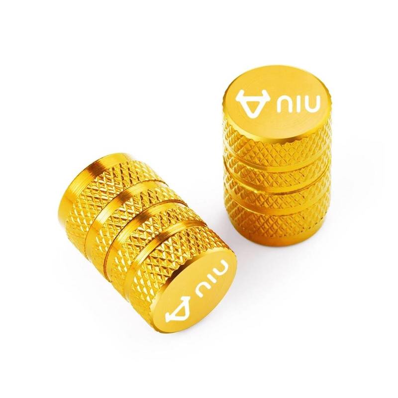 Ventilkappen Für NIU M1 M+ N1S NGT N1 U1 U+ US U+a U+b UQI Radreifen-Ventilkappenabdeckungen(Gold) von ZTQLIJQF