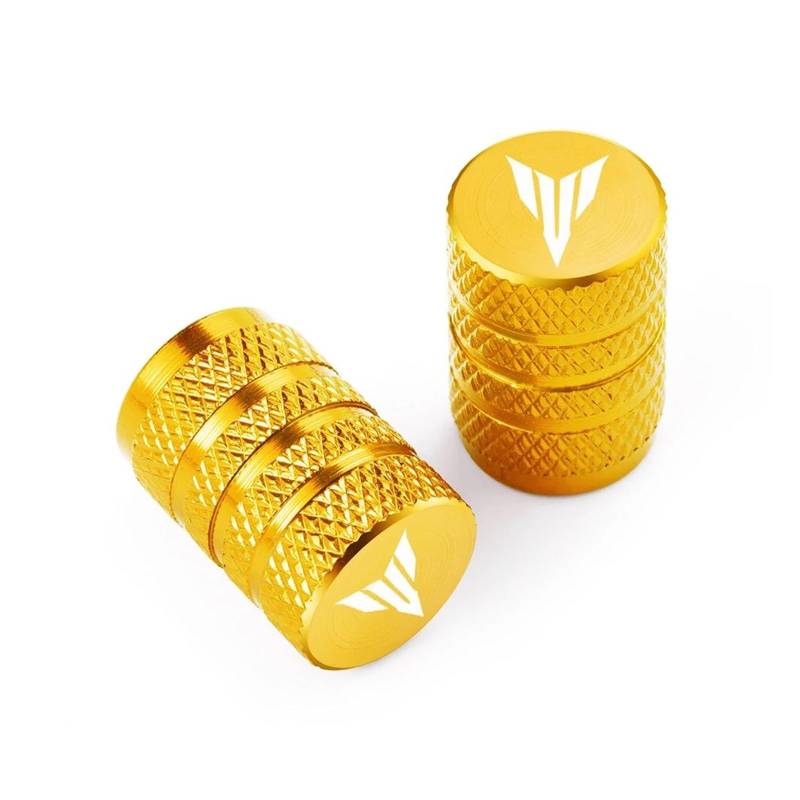 Ventilkappen Für YAM&AHA MT01 MT09 MT07 MT10 MT03 MT 09 07 03 10 MT-09 MT-07 MT-10 MT-03 Rad Reifen Ventil Kappen Abdeckungen(Gold) von ZTQLIJQF