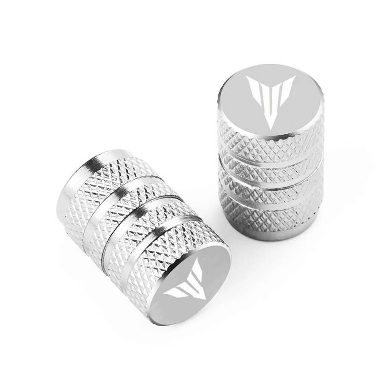 Ventilkappen Für YAM&AHA MT01 MT09 MT07 MT10 MT03 MT 09 07 03 10 MT-09 MT-07 MT-10 MT-03 Rad Reifen Ventil Kappen Abdeckungen(Silver) von ZTQLIJQF