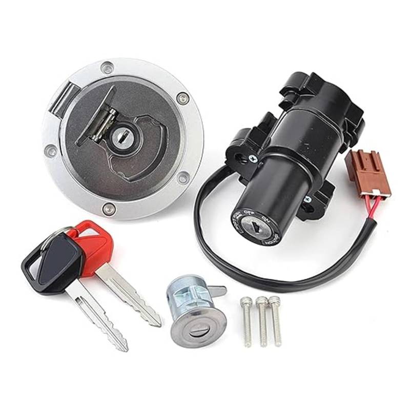 Zündschalter Tankdeckel Für CB500 Für CBR400 Für CBR500 2017-2023 Kraftstoff Gas Kappe Zündung Schalter Sitz Schloss Mit Schlüssel Kit Zündschalter von ZTZHVNVGK