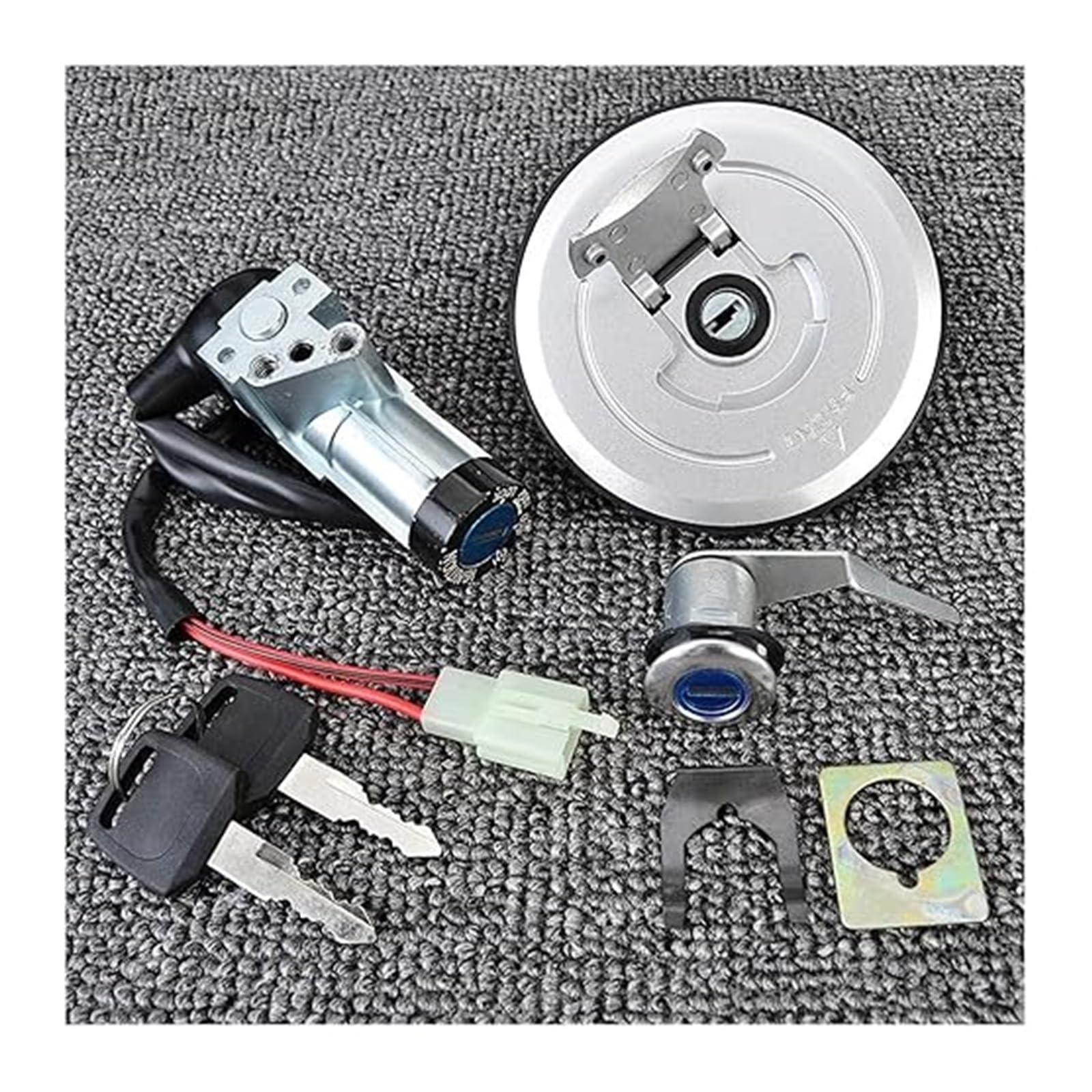 Zündschalter Tankdeckel Für CBF125 2009-2013 Motorrad Zündschloss Tankdeckel Sitzschloss Set Schlüssel OEM:35010-KWF-950 Zündschalter Zündschalter Tankdeckel Für CBF125 2009-2013 Motorrad Zündschloss Tankdeckel Sitzschloss Set Schlüssel OEM:35010-KWF-950 Zündschalter von ZTZHVNVGK