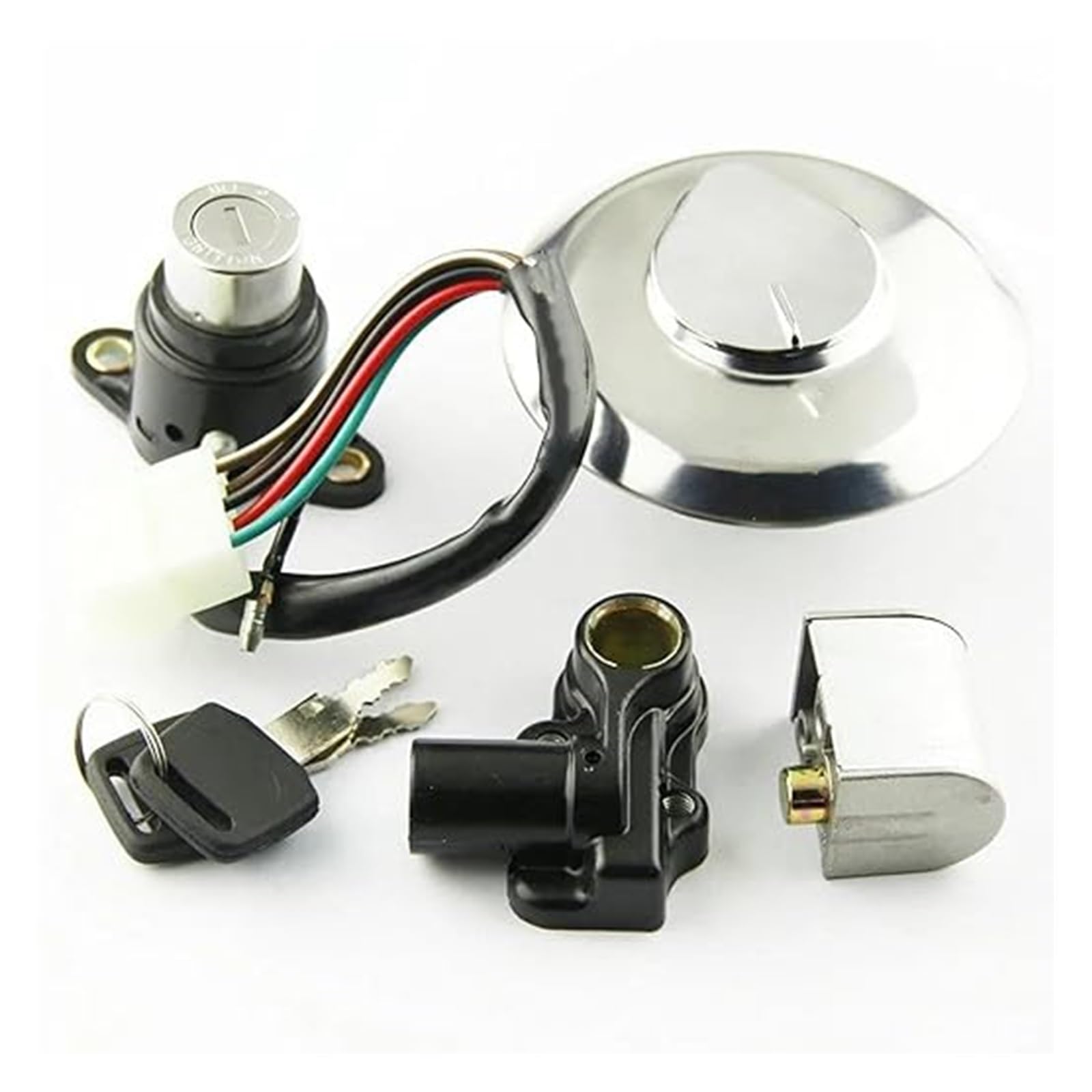 Zündschalter Tankdeckel Für CBT125 Für CBT 125 Motorrad Zündschloss Tankdeckel Moto Schnee Moped Sitzschloss Schlüsselsatz Zündschalter Zündschalter Tankdeckel Für CBT125 Für CBT 125 Motorrad Zündschloss Tankdeckel Moto Schnee Moped Sitzschloss Schlüsselsatz Zündschalter von ZTZHVNVGK