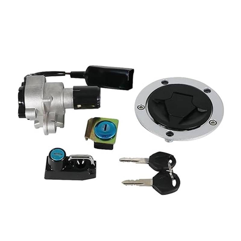 Zündschalter Tankdeckel Für K&awasaki Für BR125 Z125 Für PRO 2017-2023 Motorrad Tankdeckel Sitzschloss Zündschalter Mit Schlüsselsatz Zündschalter von ZTZHVNVGK