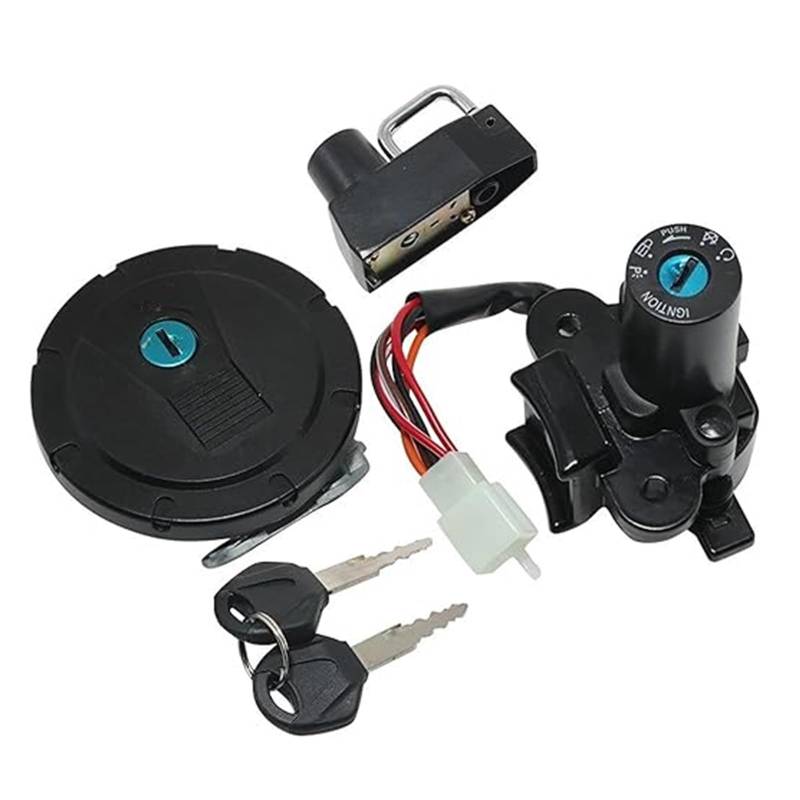 Zündschalter Tankdeckel Für K&awasaki Für KL110 Für KL250 Für KLX125 Für KLX250 1997-2014 Motorrad Tankdeckel Sitzschloss Zündschalter Mit Schlüsselsatz Zündschalter von ZTZHVNVGK