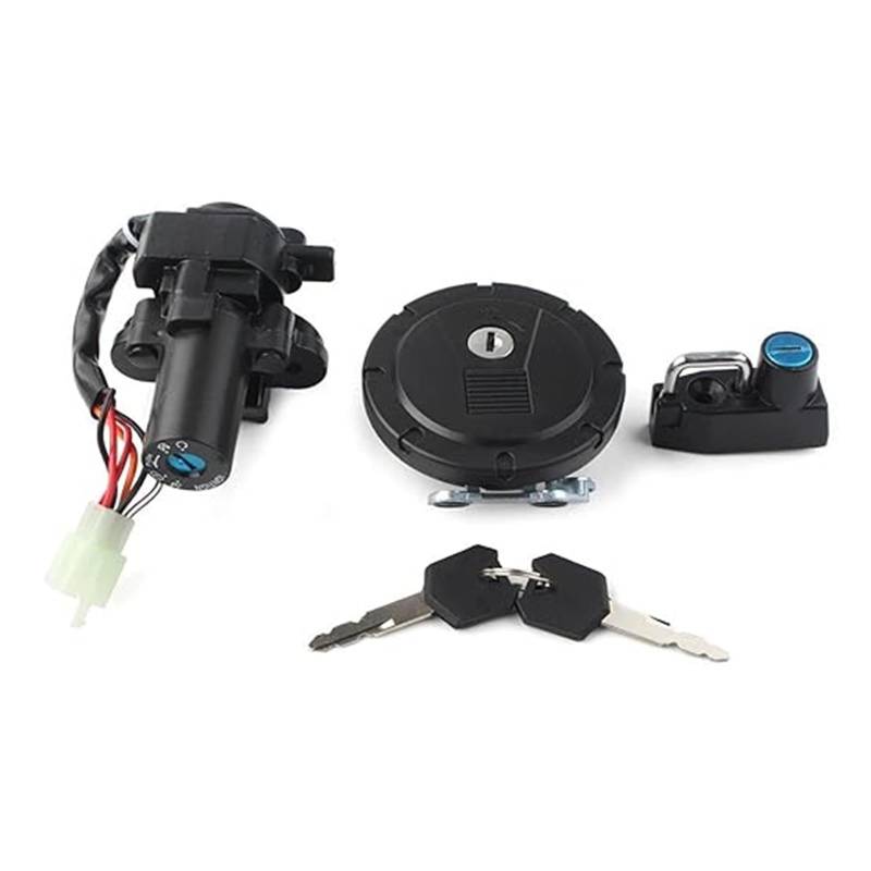 Zündschalter Tankdeckel Für K&awasaki Für KLX250 250S 250SF Für KLX125 Für KL250 Motorrad Zündschloss Tankdeckel Schloss Set Schlüssel Zündschalter von ZTZHVNVGK