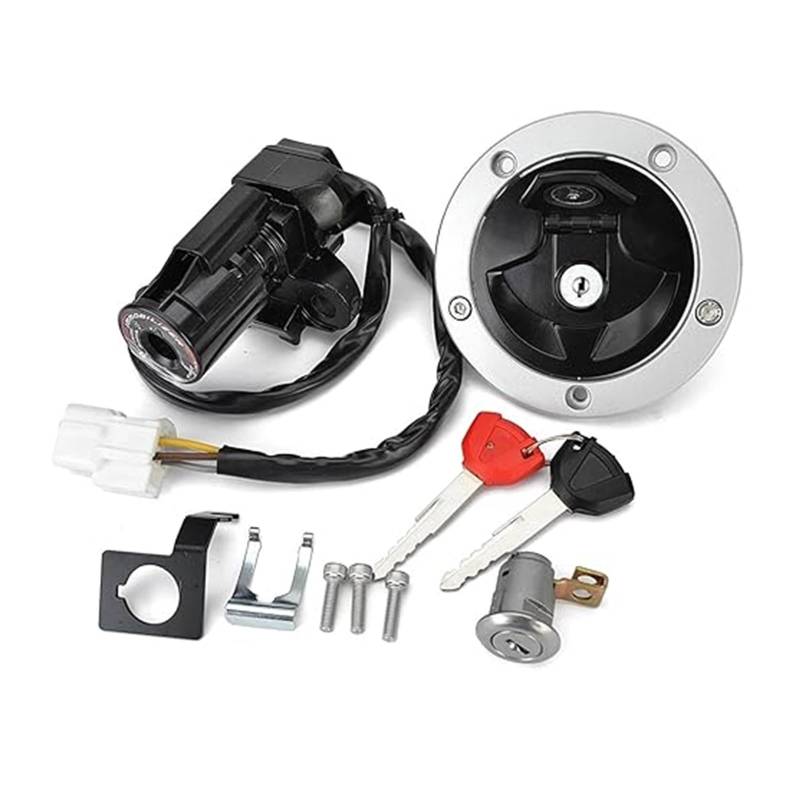 Zündschalter Tankdeckel Für K&awasaki Für ZX1000 Für ZX636 Für Ninja Für ZX10R Für ZX6R 1000 Kraftstoff Tank Kappe Zündschalter Sitz Schloss Mit Schlüssel Kit Zündschalter von ZTZHVNVGK