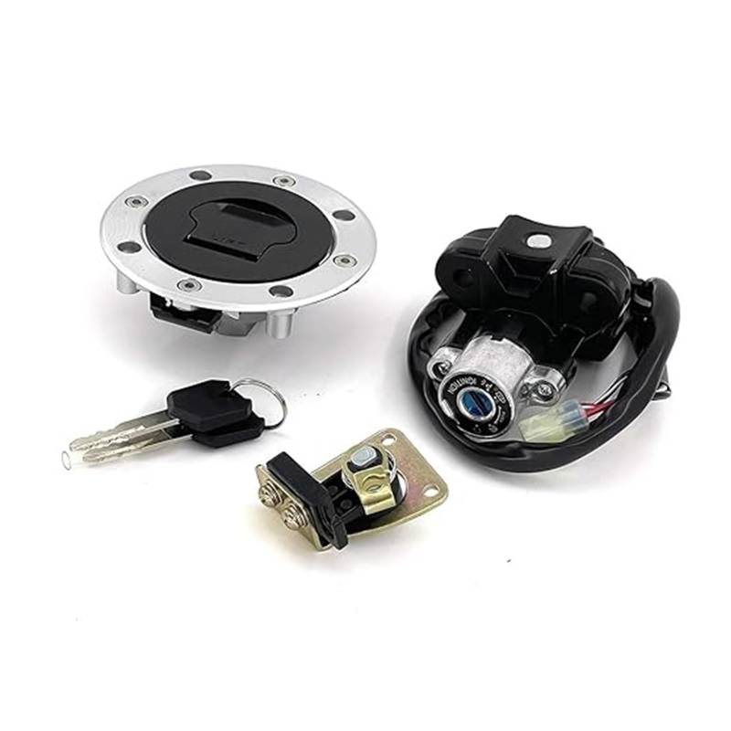 Zündschalter Tankdeckel Für Suzuki Für TL1000S Für GSX1200 Für Katana 600 750 1997-2006 Motorrad Zündschloss Feul Tank Tankdeckel Abdeckung Sitzschloss Schlüssel Zündschalter von ZTZHVNVGK
