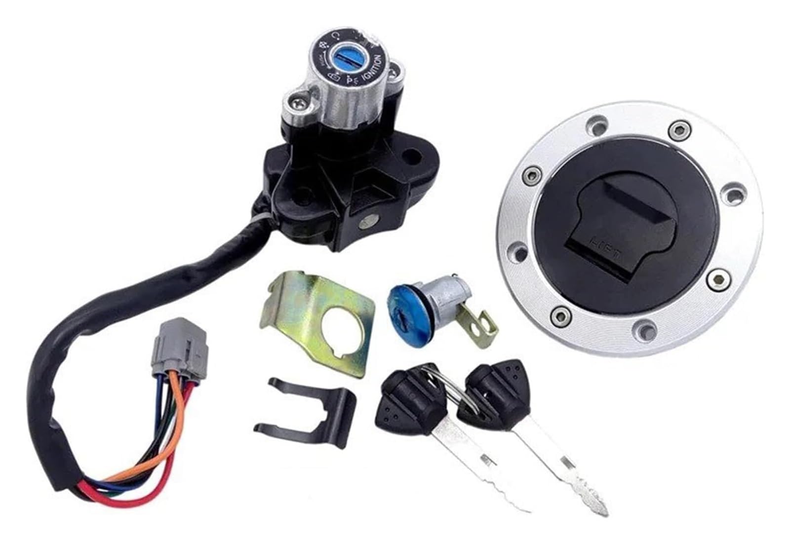Zündschalter Tankdeckel Für Suzuki Für V-Strom Für DL1000 2002-2009 Motorrad Zündschloss Tankdeckel Sitzschloss Mit Schlüssel 1 Set Zündschalter Zündschalter Tankdeckel Für Suzuki Für V-Strom Für DL1000 2002-2009 Motorrad Zündschloss Tankdeckel Sitzschloss Mit Schlüssel 1 Set Zündschalter von ZTZHVNVGK