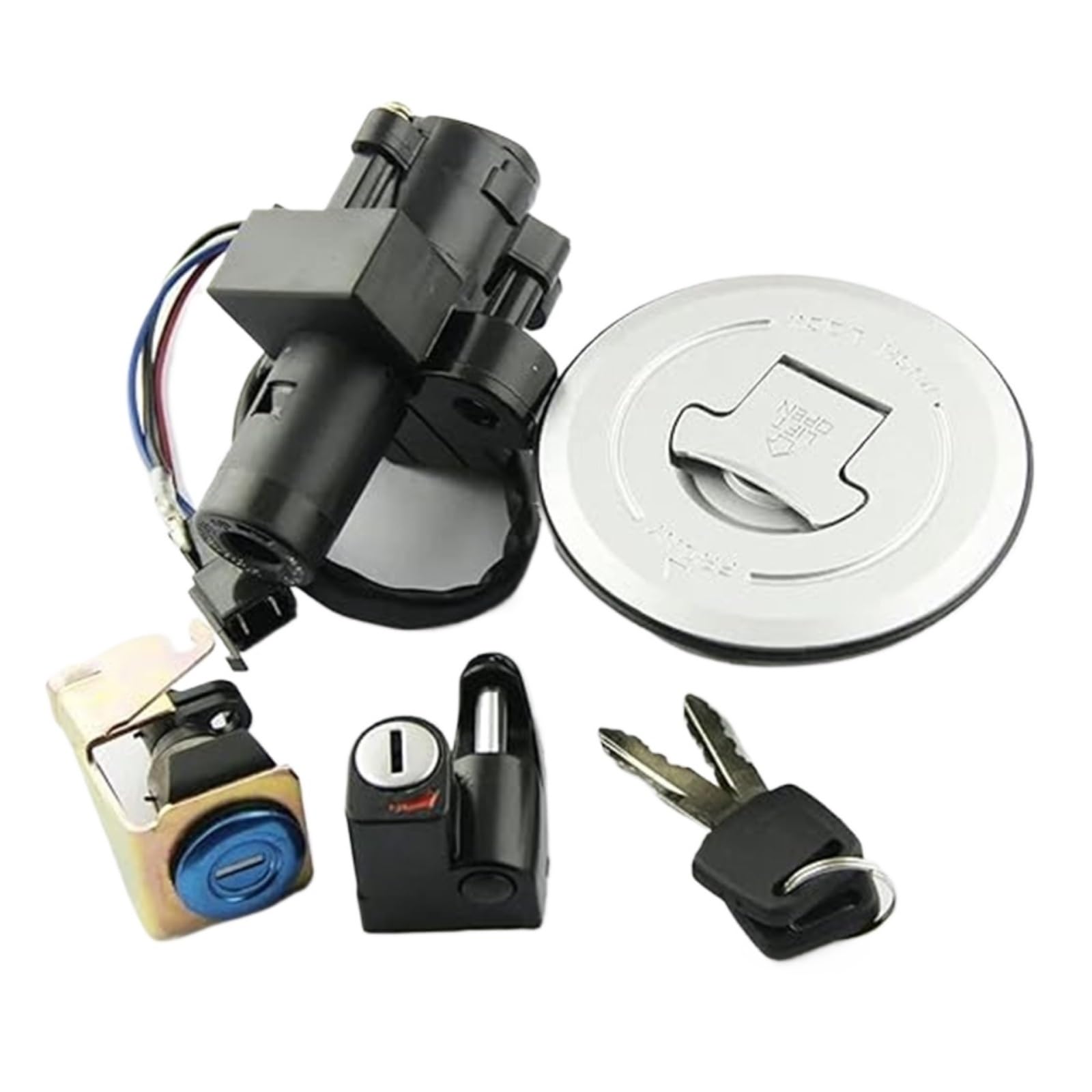 Zündschalter Tankdeckel Für VTR250 Für MC33 1998-2007 Motorrad Zündschlüssel Schalter Kraftstoff Gas Kappe Sitz Kit Zündschalter Zündschalter Tankdeckel Für VTR250 Für MC33 1998-2007 Motorrad Zündschlüssel Schalter Kraftstoff Gas Kappe Sitz Kit Zündschalter von ZTZHVNVGK
