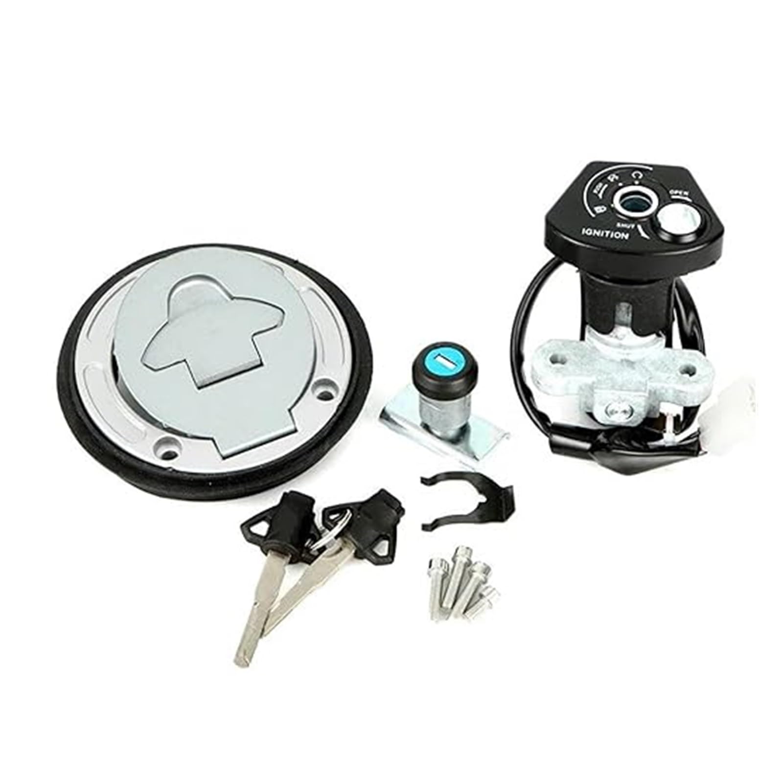Zündschalter Tankdeckel Für YZF R15 Für YZF155 2019-2021 Motorrad Zündschloss Kraftstoff Tankdeckel Schloss Schlüssel Set Zündschalter Zündschalter Tankdeckel Für YZF R15 Für YZF155 2019-2021 Motorrad Zündschloss Kraftstoff Tankdeckel Schloss Schlüssel Set Zündschalter von ZTZHVNVGK