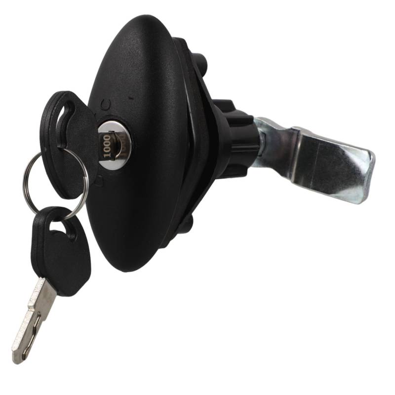 ZUNOXAZ 1 Satz Hammertürschloss Austausch des Türschlosses eines Wohnwagens Camper Türschloss notwendiger Gegenstand für Wohnmobile Trailer -Accessoires Zinklegierung Black von ZUNOXAZ