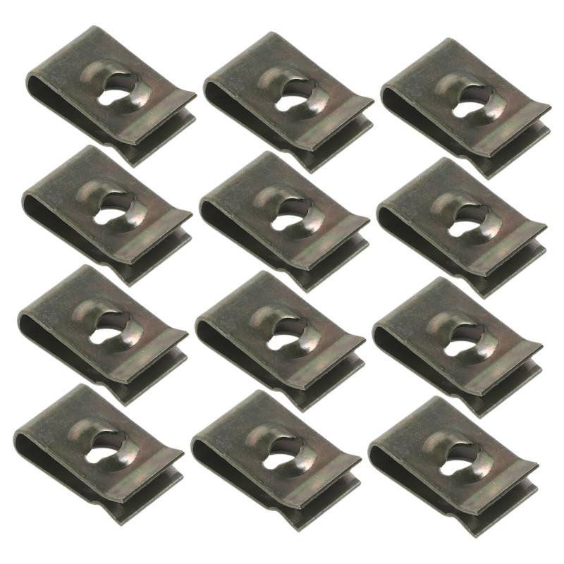 ZUNOXAZ 50Stücke Auto Clips U Clips für Karosserie Befestigungen Robuste Halteklammern für Innenverkleidung und Stoßstangen Vielseitige Kfz Befestigungselemente von ZUNOXAZ