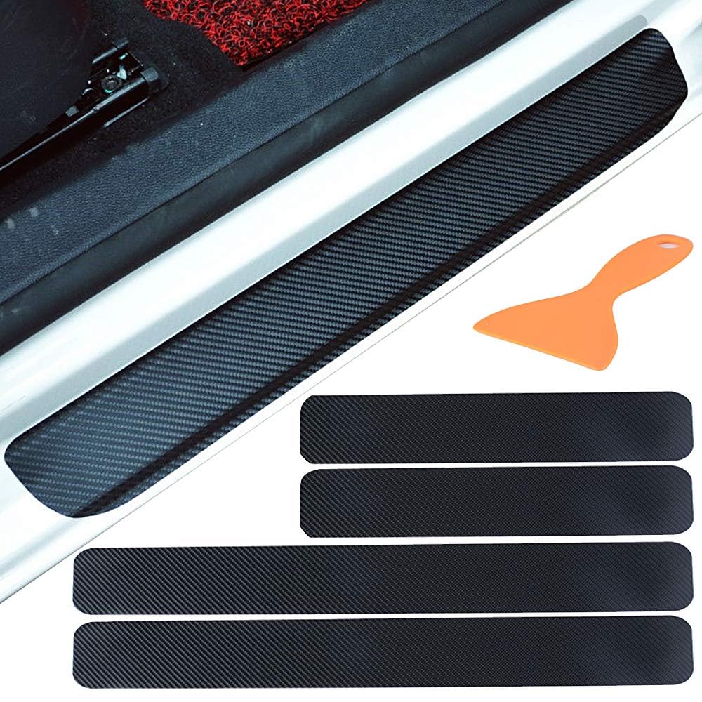 ZUOBYMBC 4 Stück Auto Einstiegsleisten Schutz Aufkleber für VW UP! | Typ BL | Bj. 2011-2016, Kohlefaser Auto Türeinstiegsschutz Aufkleber,Anti-KratzTrim Scuff Styling SzubehöR ZUOBYMBC 4 Stück Auto Einstiegsleisten Schutz Aufkleber für VW UP! | Typ BL | Bj. 2011-2016, Kohlefaser Auto Türeinstiegsschutz Aufkleber,Anti-KratzTrim Scuff Styling SzubehöR von ZUOBYMBC