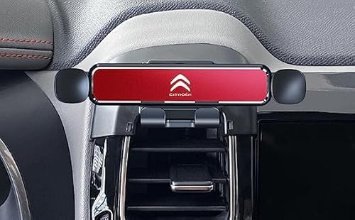 ZUOBYMBC Handyhalterung Auto für Citroen C5 AIRCROSS 2017-2022,360° Drehbar Lüftung Kfz-Handyhalterung,Handyhalter fürs,Auto Vent Halterung,KFZ Smartphone Halter,Handyhalter,Red von ZUOBYMBC