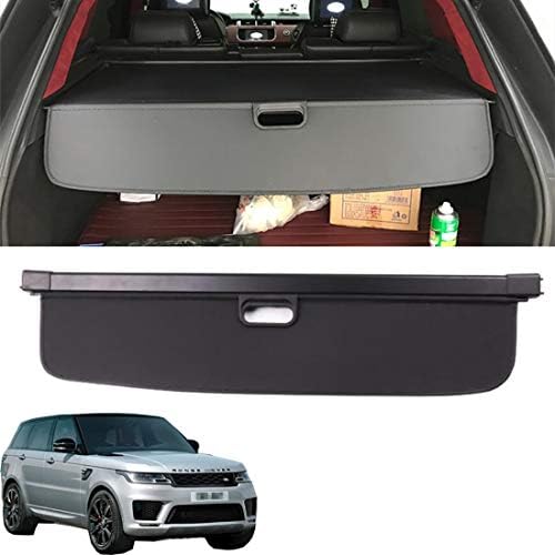 ZUOBYMBC Laderaumabdeckung Kofferraum Schutz Abdeckung Cargo Cover für Land Rover Range Rover Sport 2014-2021, Auto Laderaumabdeckung,Schwarz Ausziehbar Kofferraumabdeckung,Rollo von ZUOBYMBC