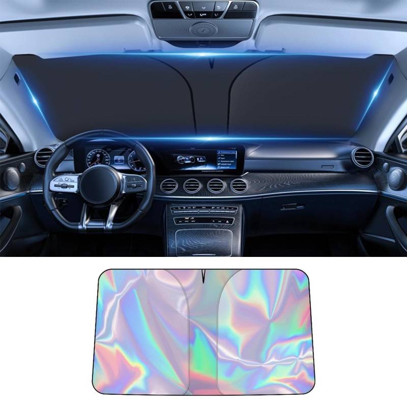 ZUOBYMBC Sonnenschutz Auto Frontscheibe für Cupra Leon Sportstourer KL I 2020-2024, Sonnenschutz Frontscheibe Innen,Sonnenblende Vorne,Car Windshield Sun Shade,Sun Visor Protector,C von ZUOBYMBC