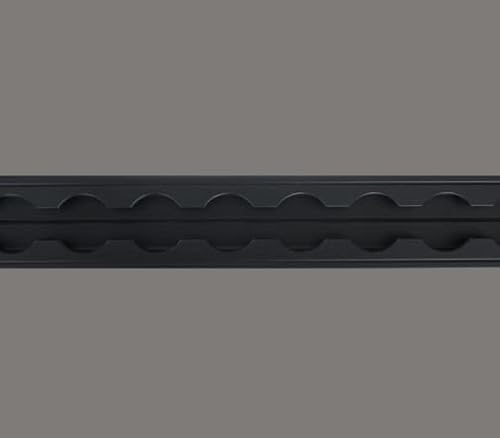 Airlineschiene schwarz eloxiert C35-2 Meter - Eckprofil - 28x11mm Made in Germany von ZURRSCHIENEN.COM