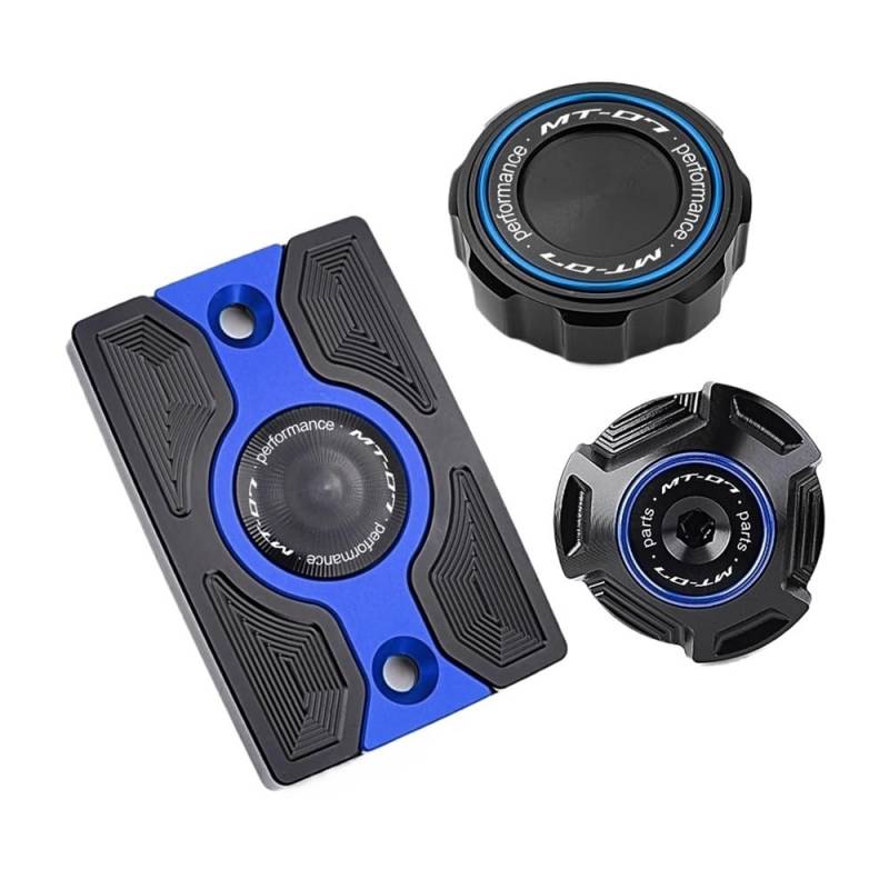 Bremse Hauptzylinder Abdeckung Für Mt07 MT07 MT-07 FZ07 Motorrad CNC Vorne Hinten Zylinder Bremsflüssigkeitsbehälter Kappe Motoröl Einfülldeckel von ZUYNPOQ