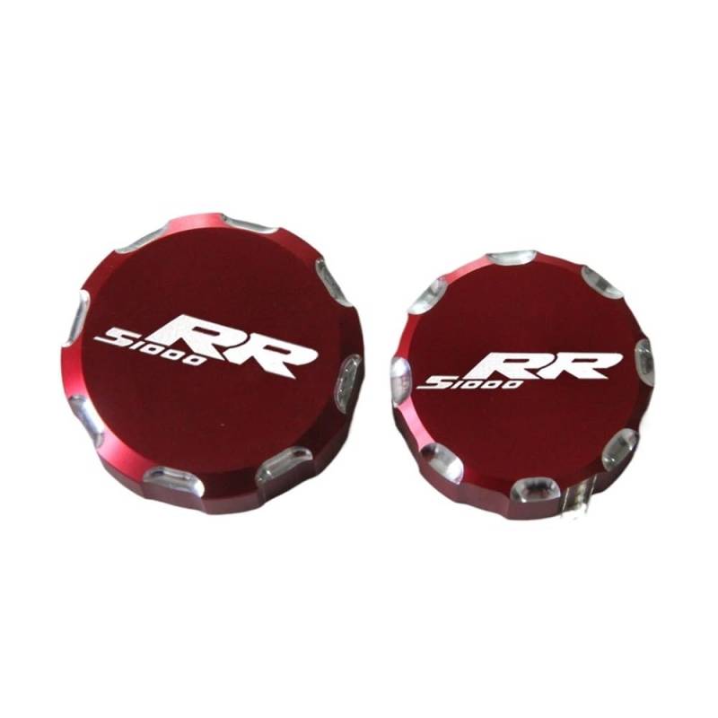 Bremse Hauptzylinder Abdeckung Motorrad-Aluminium-Vorder- Und Hinterradbremsflüssigkeitsbehälter-Kappenabdeckung Für S1000 RR S1000RR 2008-2021 2016 2017 2018 2019 2020 von ZUYNPOQ