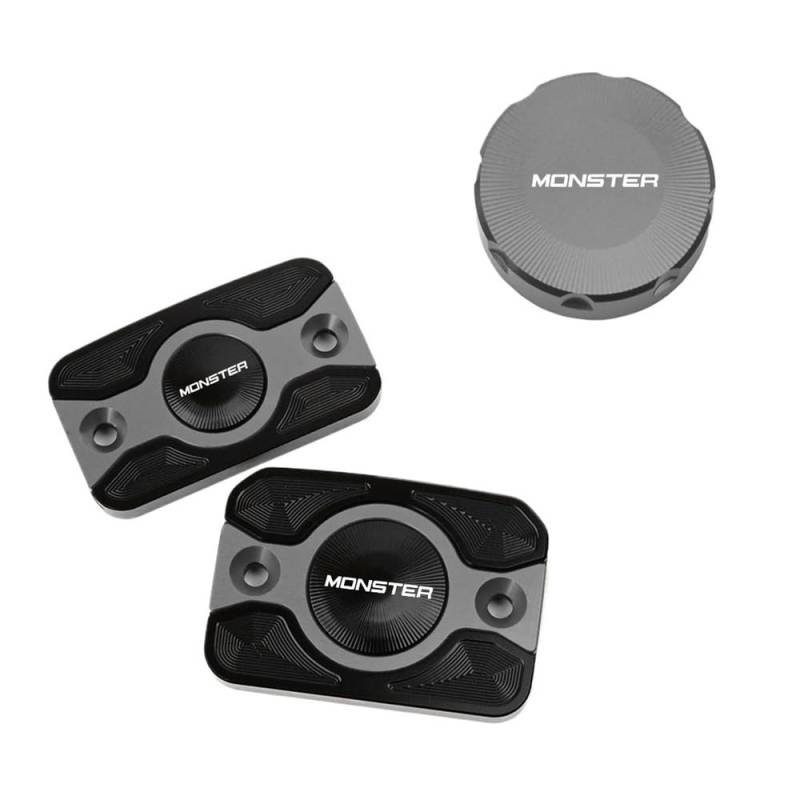 Bremse Hauptzylinder Abdeckung Motorrad CNC Zubehör Hinten Vorne Brems Flüssigkeit Reservoir Abdeckung Cap Für Monster 821 796 795 696 695 Monster 821 von ZUYNPOQ