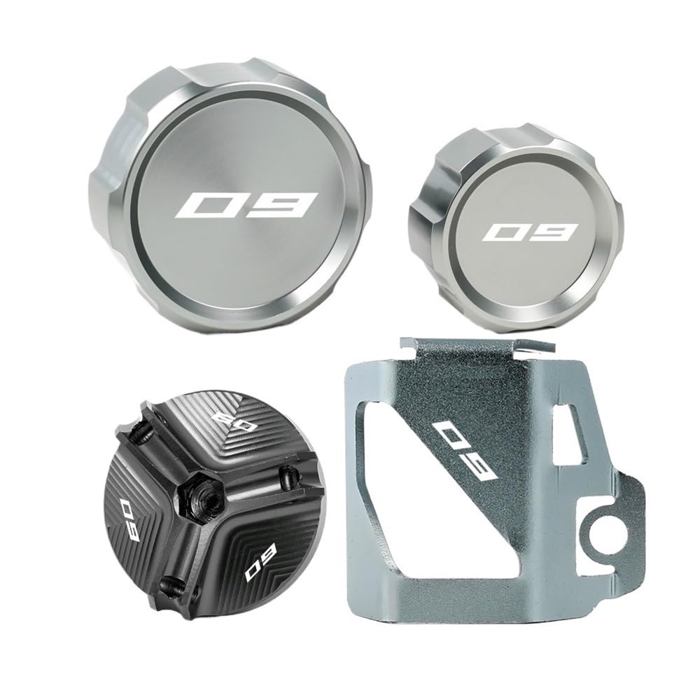 Bremse Hauptzylinder Abdeckung Motorrad Vorne Hinten Brems Flüssigkeit Reservoir Tank Abdeckung Öl Einfülldeckel Für MT09 SP TRCAER 9 GT FZ09 FJ 09 2021-2024 MT-09 Bremse Hauptzylinder Abdeckung Motorrad Vorne Hinten Brems Flüssigkeit Reservoir Tank Abdeckung Öl Einfülldeckel Für MT09 SP TRCAER 9 GT FZ09 FJ 09 2021-2024 MT-09 von ZUYNPOQ