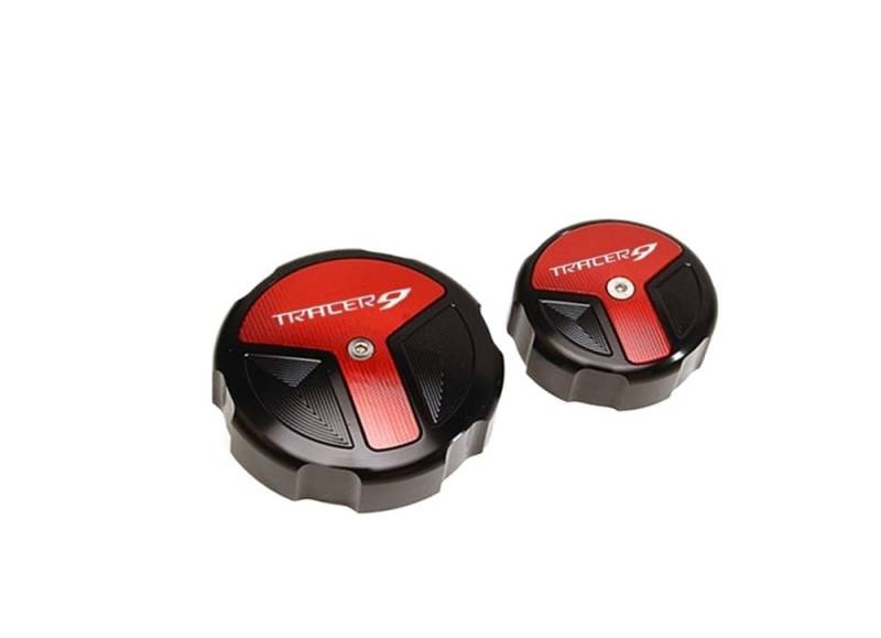 Bremse Hauptzylinder Abdeckung Motorrad Vorne Hinten Flüssigkeit Zylinder Master Reservoir Abdeckung Für Tracer 9 2021 2022 Tracer 9GT von ZUYNPOQ