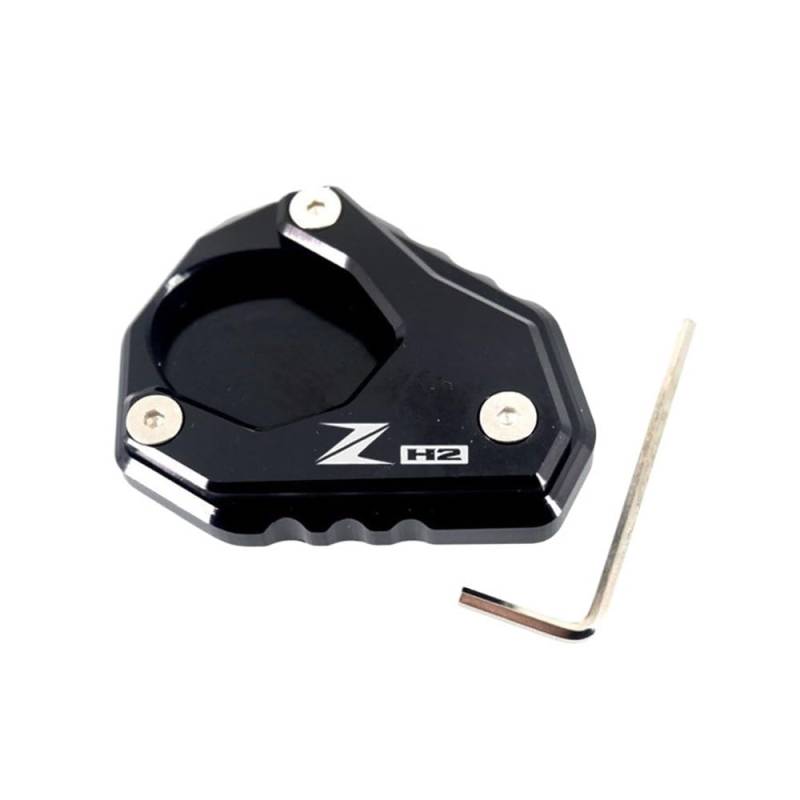 Motorrad Ständer Pad Für Ka&wasaki ZH2 Z H2 ZH 2 2019 2020 2021 2022 2023 Motorrad CNC Kickstand Fuß Seitenständer Verlängerungspolster Stützplatte Vergrößern von ZUYNPOQ