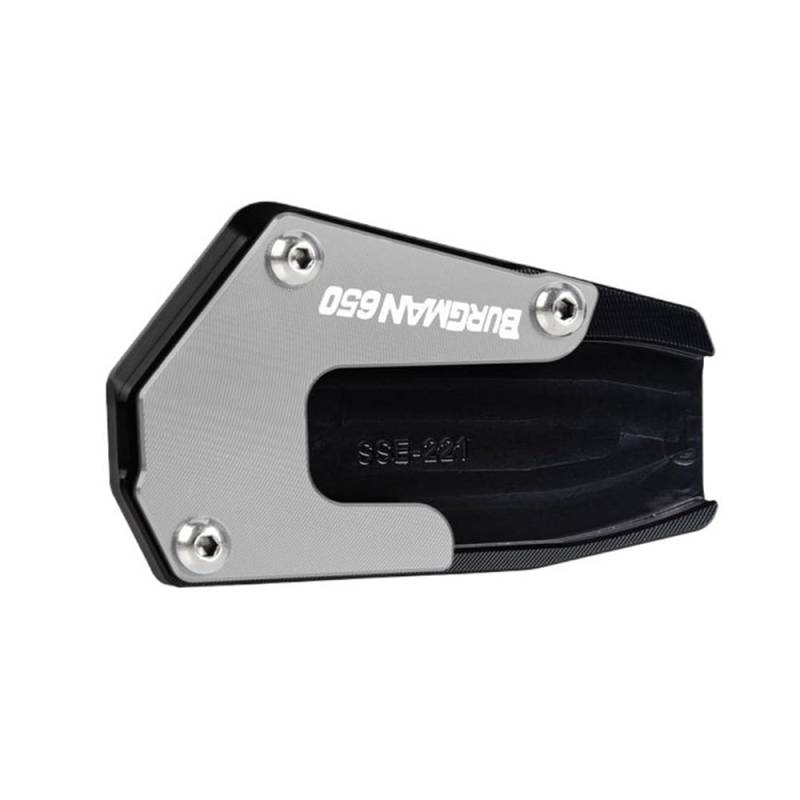 Motorrad Ständer Pad Für Su&zuki Burgman 650 AN650 2013-2024 2023 2022 Motorrad CNC Fuß Seitenständer Pad Platte Ständer Vergrößerungsunterstützung Erweiterung von ZUYNPOQ