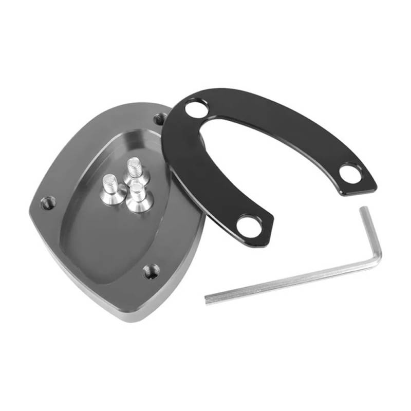 Motorrad Ständer Pad Motorrad Ständer Fuß Seitenständer Verlängerungspolster Unterstützung Vergrößern Platte Für Tr&iumph Street Triple R675 675 675RX 765R 765S 765R 765RS von ZUYNPOQ