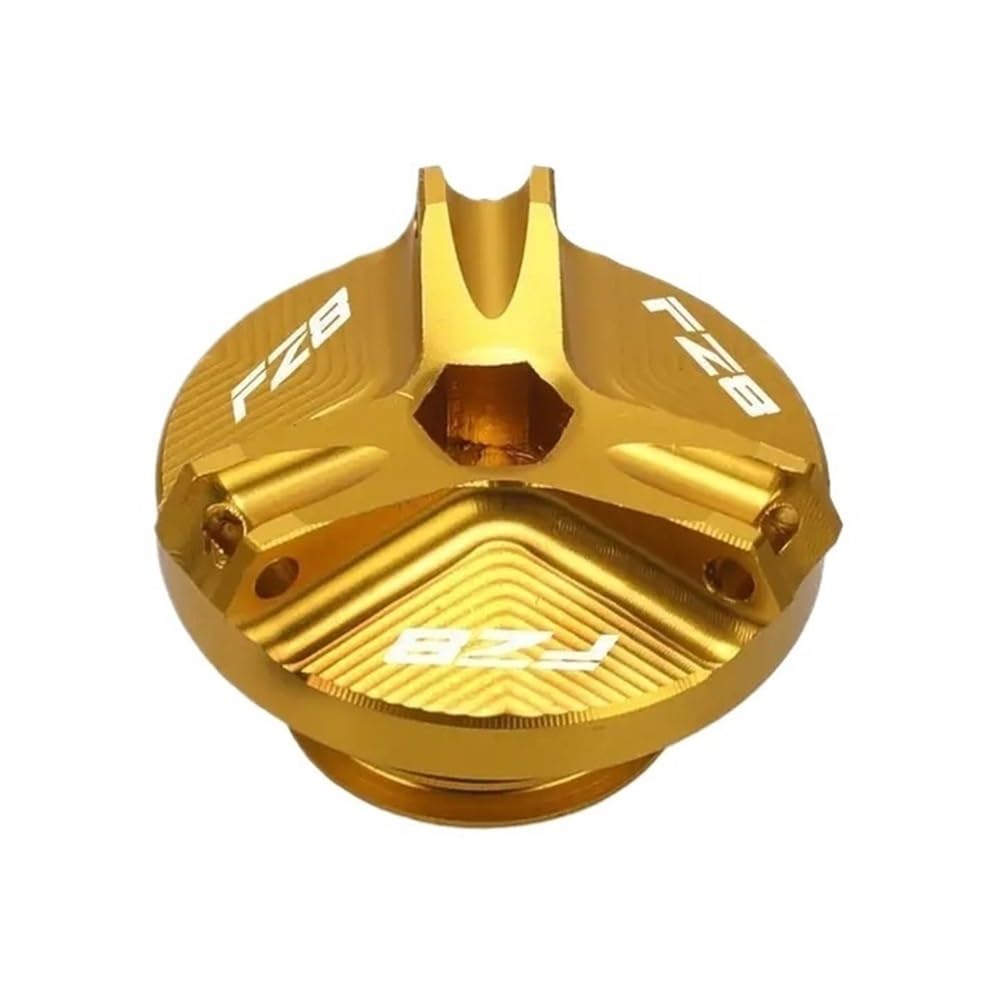 Tappo Riempimento Dell'olio FÜR FZ8 FZ 8 FZ-8 2011 2012 2013 Motorrad Zubehör M28 * 3 Aluminium Ölfilter Tasse Motor Stecker Abdeckung Schraube Ölwanne Mutter von ZUYNPOQ