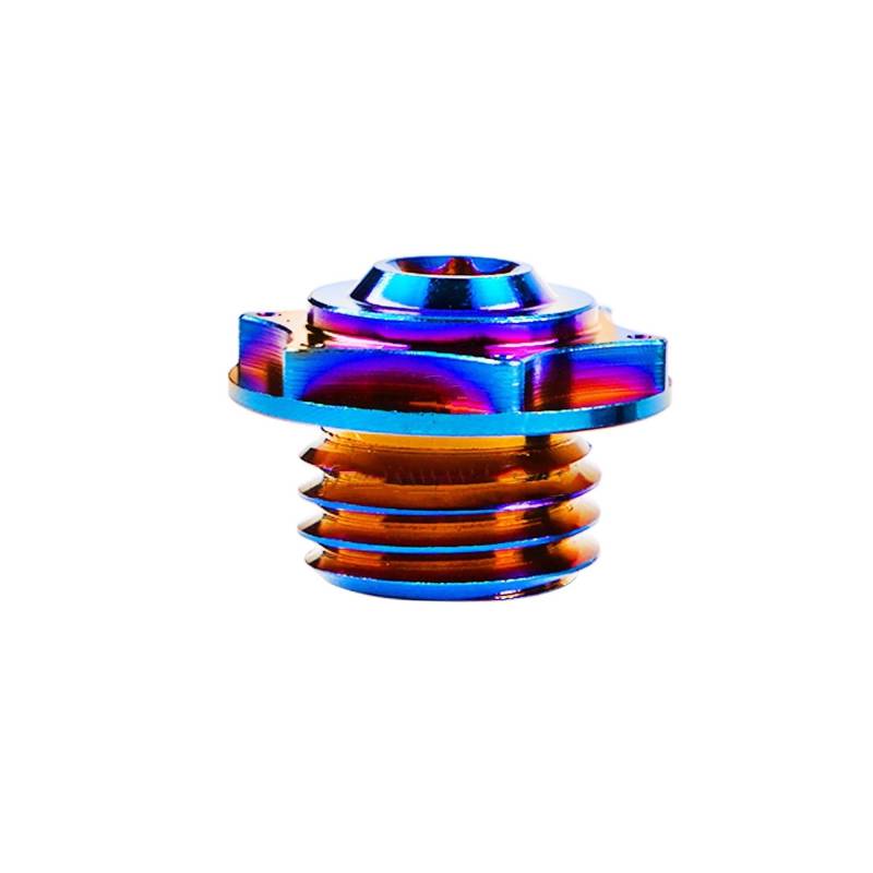 Tappo Riempimento Dell'olio Für Motorrad Schraube Einfülldeckel Schutz Titanium Bolzen M20 X .5/2.5mm Teilung Motorrad CNC Motor Ölkappenschraube von ZUYNPOQ