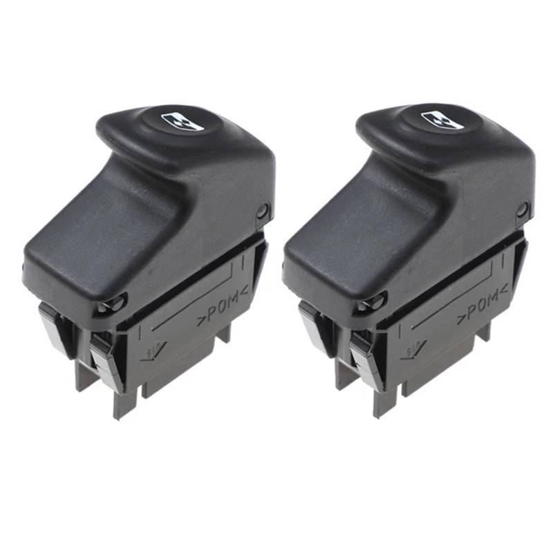 Fensterschalter-Abdeckungsknopf Auto 7700838099, for Renault, for Clio II Megane I BA0 BA1 EA0 EA1 DA0 Kangoo KC0 KC1 FC0 Elektrischer Fensterheber-Spiegelschalterknopf(2 pcs) von ZVPQU