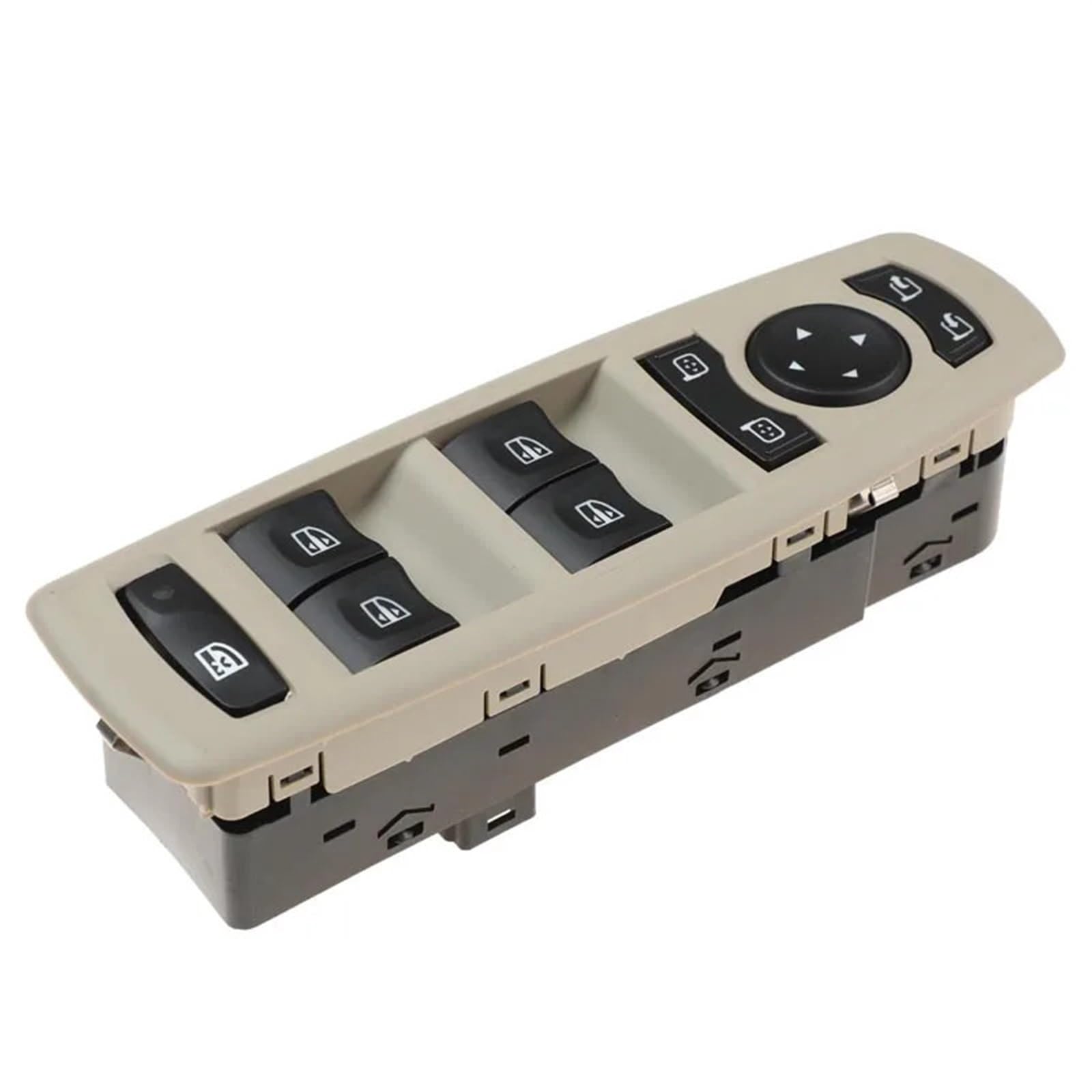 Fensterschalter-Abdeckungsknopf Auto Elektrische Steuerung Power Fensterheber Schalter Taste 254000006R 25400-0006R 254000015R 25400-0015R for für for for Renault Megane(254000006R-Beige) von ZVPQU