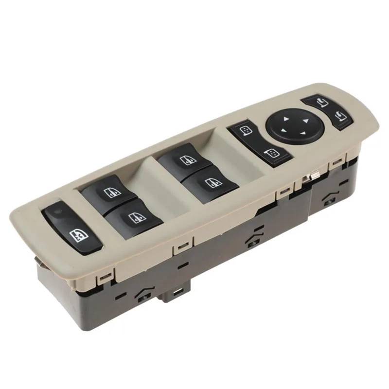 Fensterschalter-Abdeckungsknopf Auto Elektrische Steuerung Power Fensterheber Schalter Taste 254000006R 25400-0006R 254000015R 25400-0015R for für for for Renault Megane(254000006R-Beige) von ZVPQU