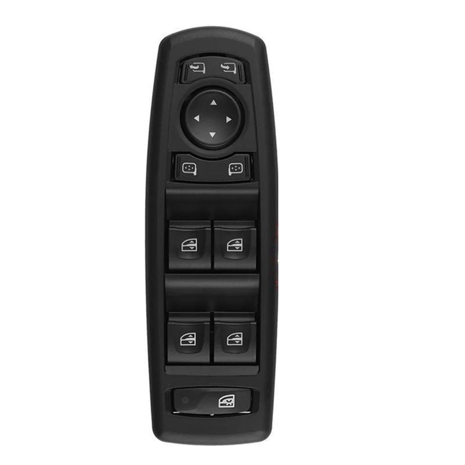 Fensterschalter-Abdeckungsknopf Auto Elektrische Steuerung Power Fensterheber Schalter Taste 254000006R 25400-0006R 254000015R 25400-0015R for für for for Renault Megane(254000006R-Black) von ZVPQU