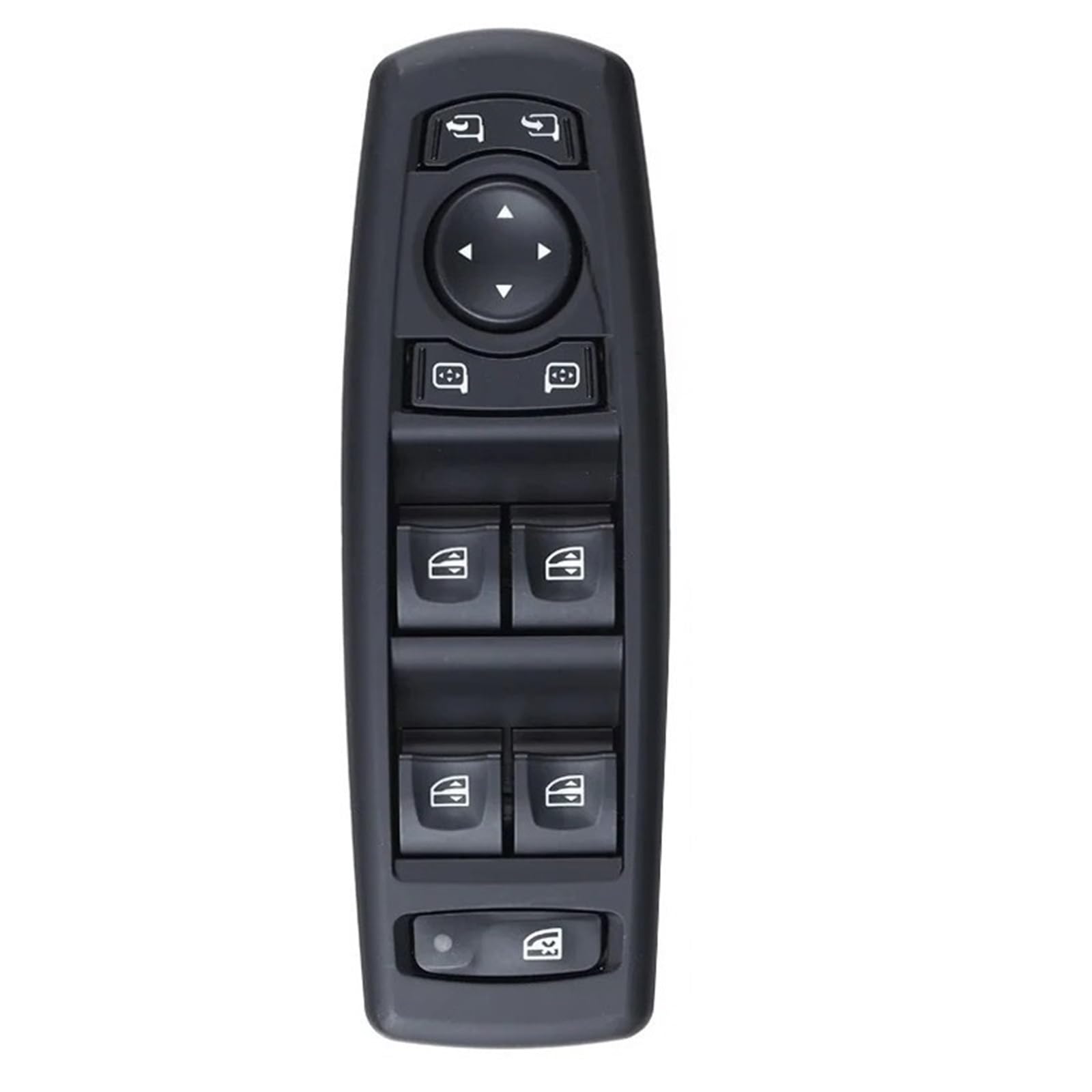 Fensterschalter-Abdeckungsknopf Auto Elektrische Steuerung Power Fensterheber Schalter Taste 254000006R 25400-0006R 254000015R 25400-0015R for für for for Renault Megane(254000015R-Black) von ZVPQU
