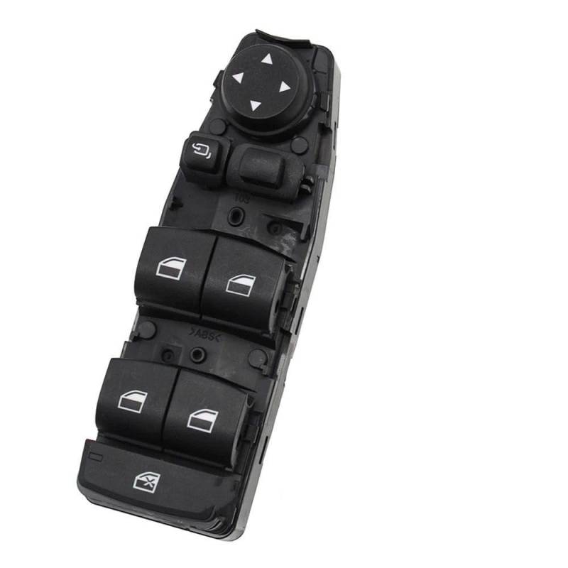 Fensterschalter-Abdeckungsknopf Elektronischer Fensterheber-Heberegler-Steuerschalter for BMW 3 5 7 X3 X4 F30 F35 F25 F26 F07 F10 F18 F01 F02 61319241955(Model A Black) von ZVPQU