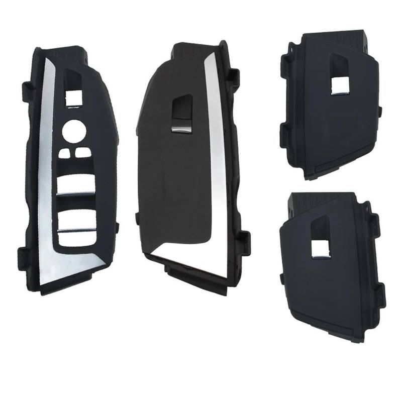 Fensterschalter-Abdeckungsknopf LHD Auto-Innentür-Fensterheber-Schalter-Knopf-Panel-Trim-Abdeckung Ersatz for BMW X3 X4 G01 G02 F97 F98 2018–2021 51416999285 51417948506(Black 4pcs Set) von ZVPQU