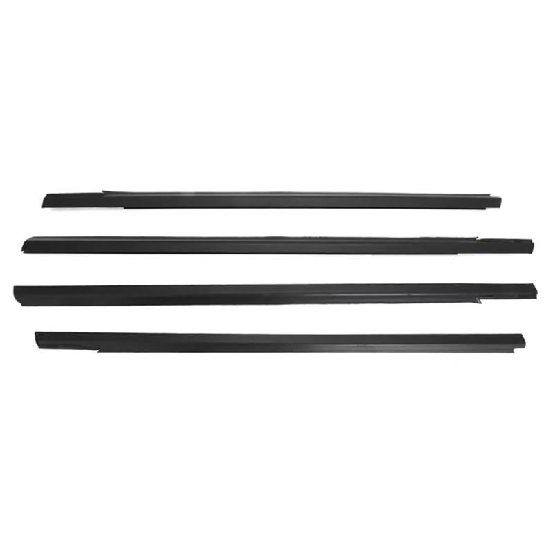 Türdichtungsstreifen Auto-Seitenfenster-Dichtungsstreifen, Schwarz, Silber, Chrom, Druckdichtung, Dichtungsstreifen, for Peugeot, for 301 2013–2017(Black) von ZVPQU