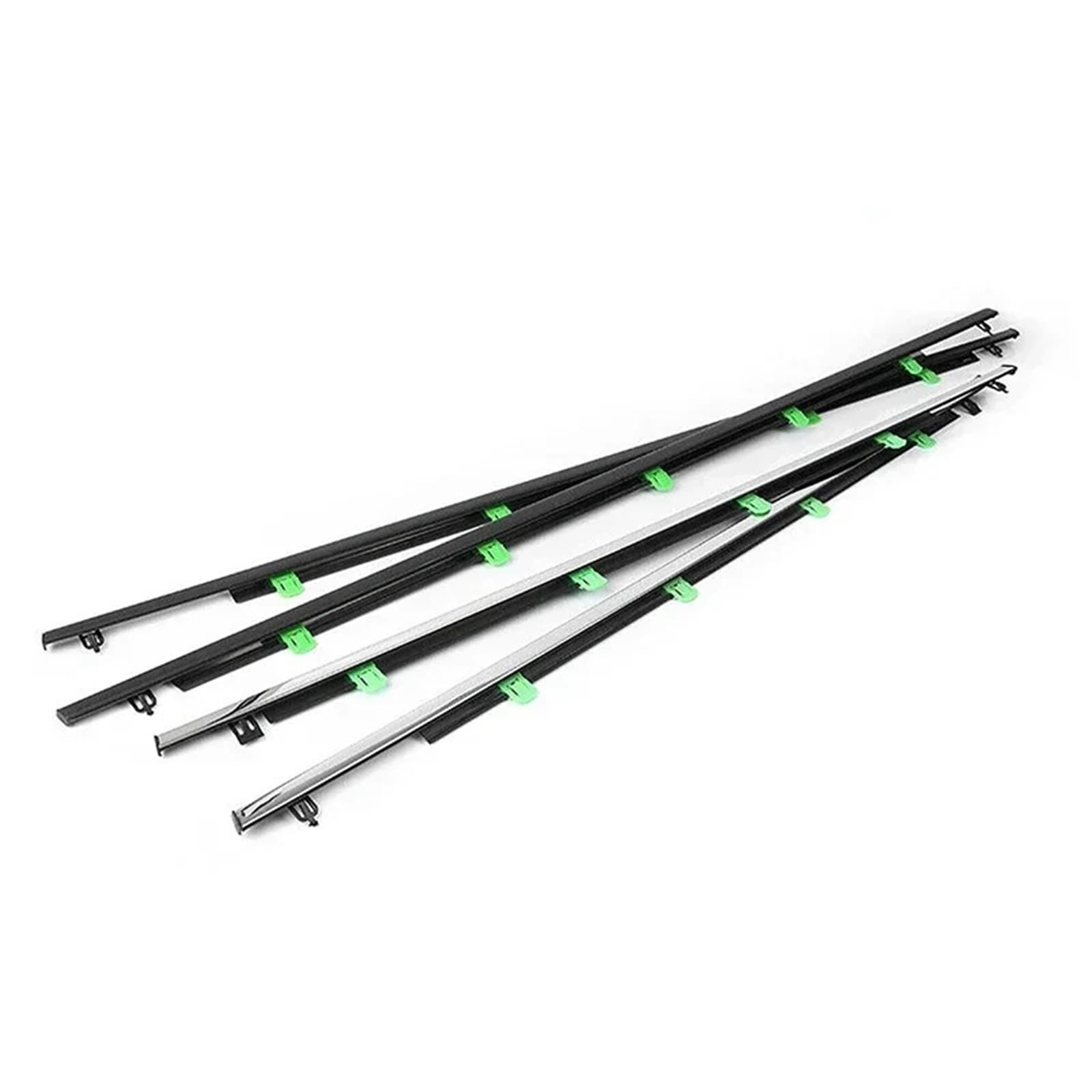 Türdichtungsstreifen Autofenster-Dichtungsstreifen, versilberte Seitentür-Glasfenster-Dichtungsstreifen, Dichtungsstreifen-Formteil, for CRV 2007-2022(for 2007-2011) von ZVPQU