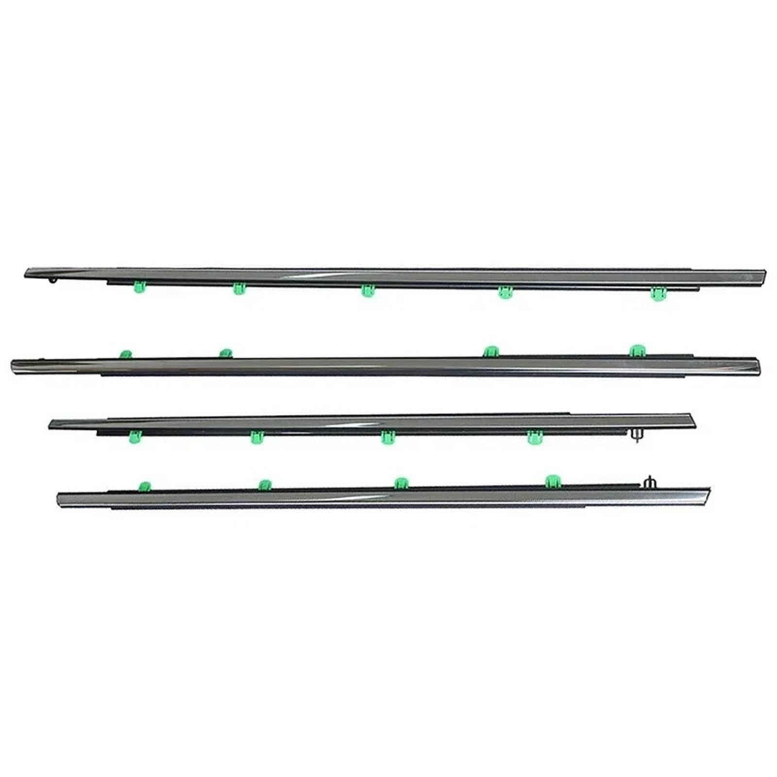 Türdichtungsstreifen Autofenster-Dichtungsstreifen, versilberte Seitentür-Glasfenster-Dichtungsstreifen, Dichtungsstreifen-Formteil, for CRV 2007-2022(for 2012-2016) von ZVPQU